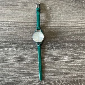 Leather fossil watch